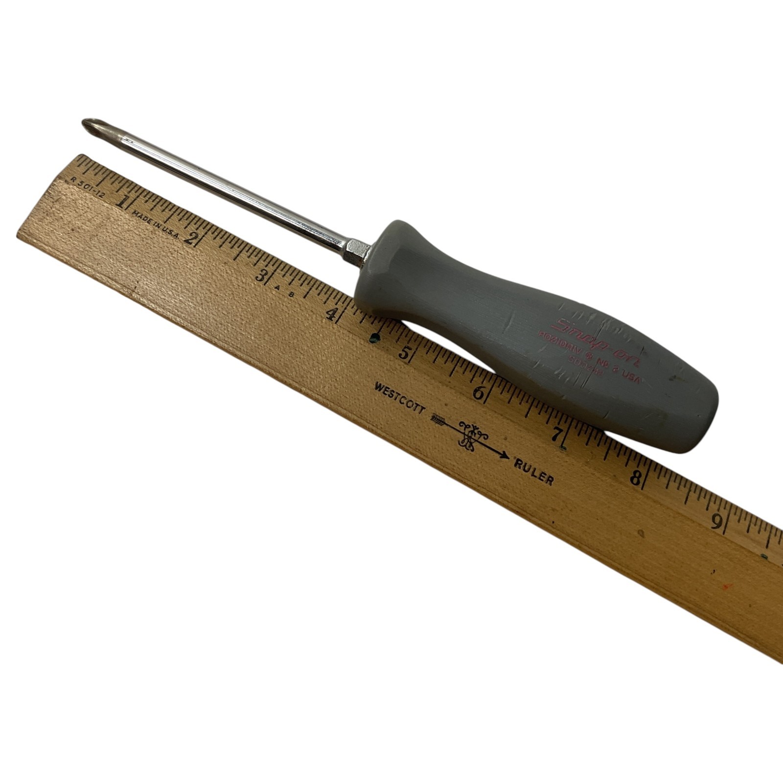 Snap-on Pozidriv Screwdriver #2 SDDZ42 Sold As Pictured Mechanic Tool USA Gray