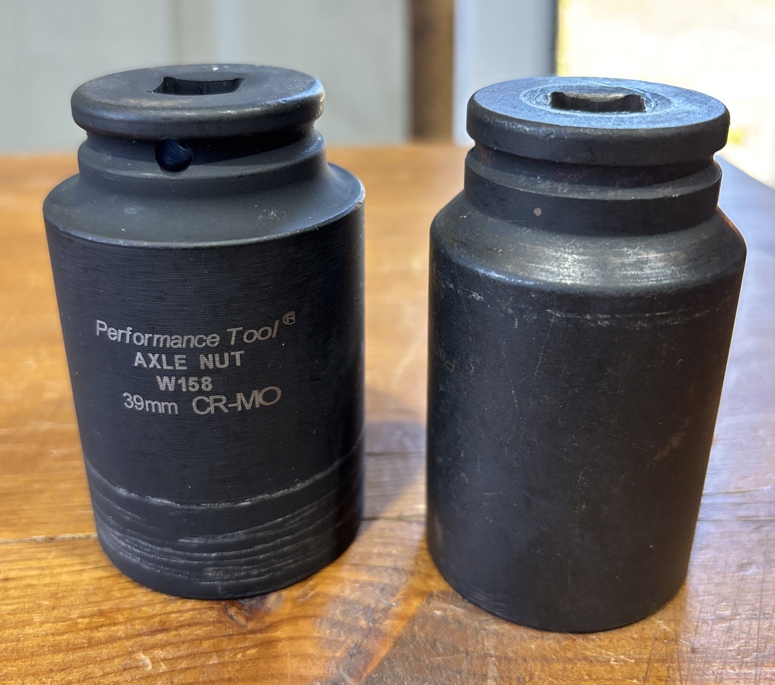 ( Lot Of 2 ) *Performance Tool* Axle Nut Impact Sockets 36mm & 39mm 12 Point 1/2