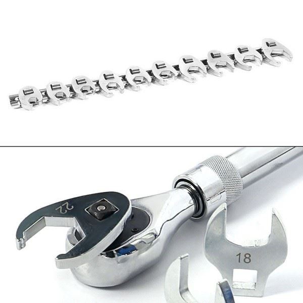 Robust 38 Inch Wrench Set with Sizes from 10mm to 22mm for Professional Use