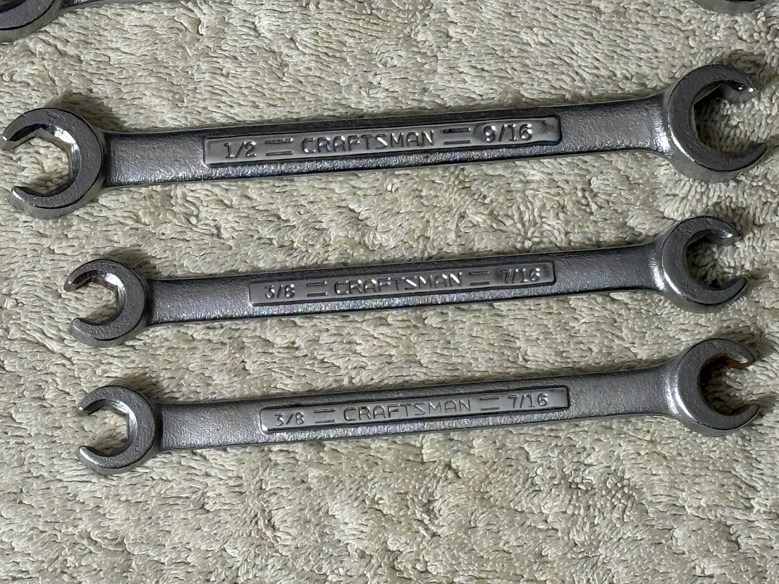 Craftsman Line Wrench 44173 44171 44174 43861 43866 Stubby Box End Tool Lot 12