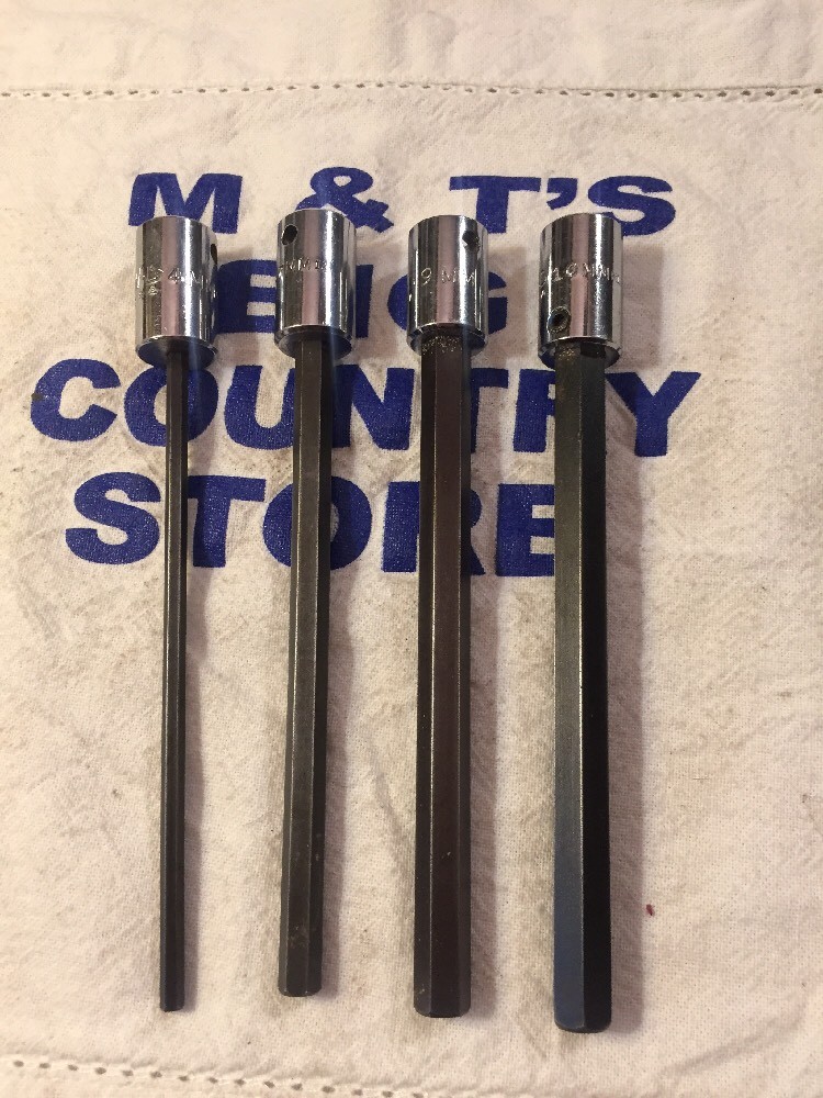 Mac Tools USA 3/8″ Drive 4pc Long Hex Metric Socket Drivers, 4mm, 7mm, 9mm, 10mm