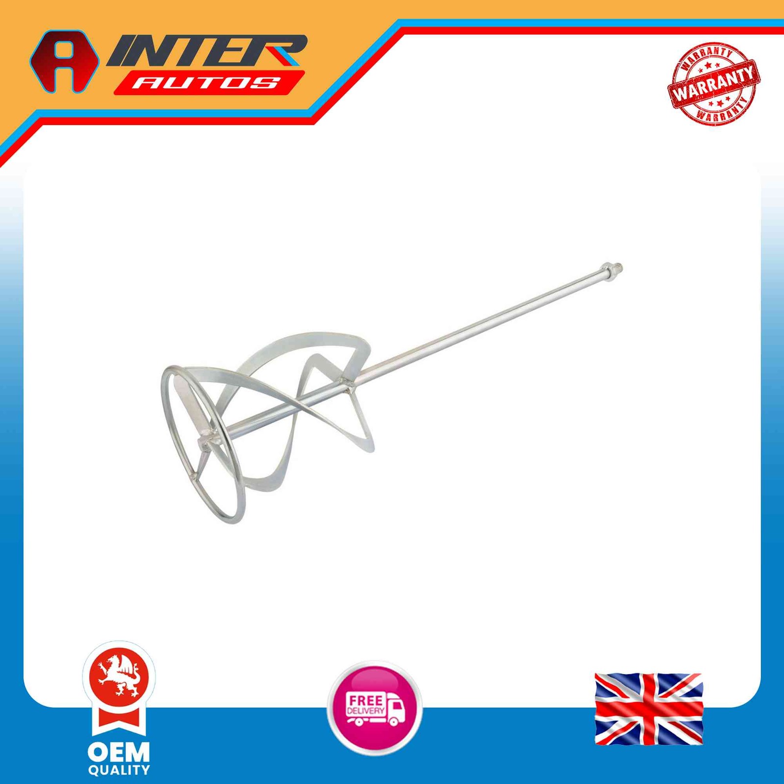 Draper 3 Blade Plaster Paddle Mixer, 160 x 600mm, M14 16208