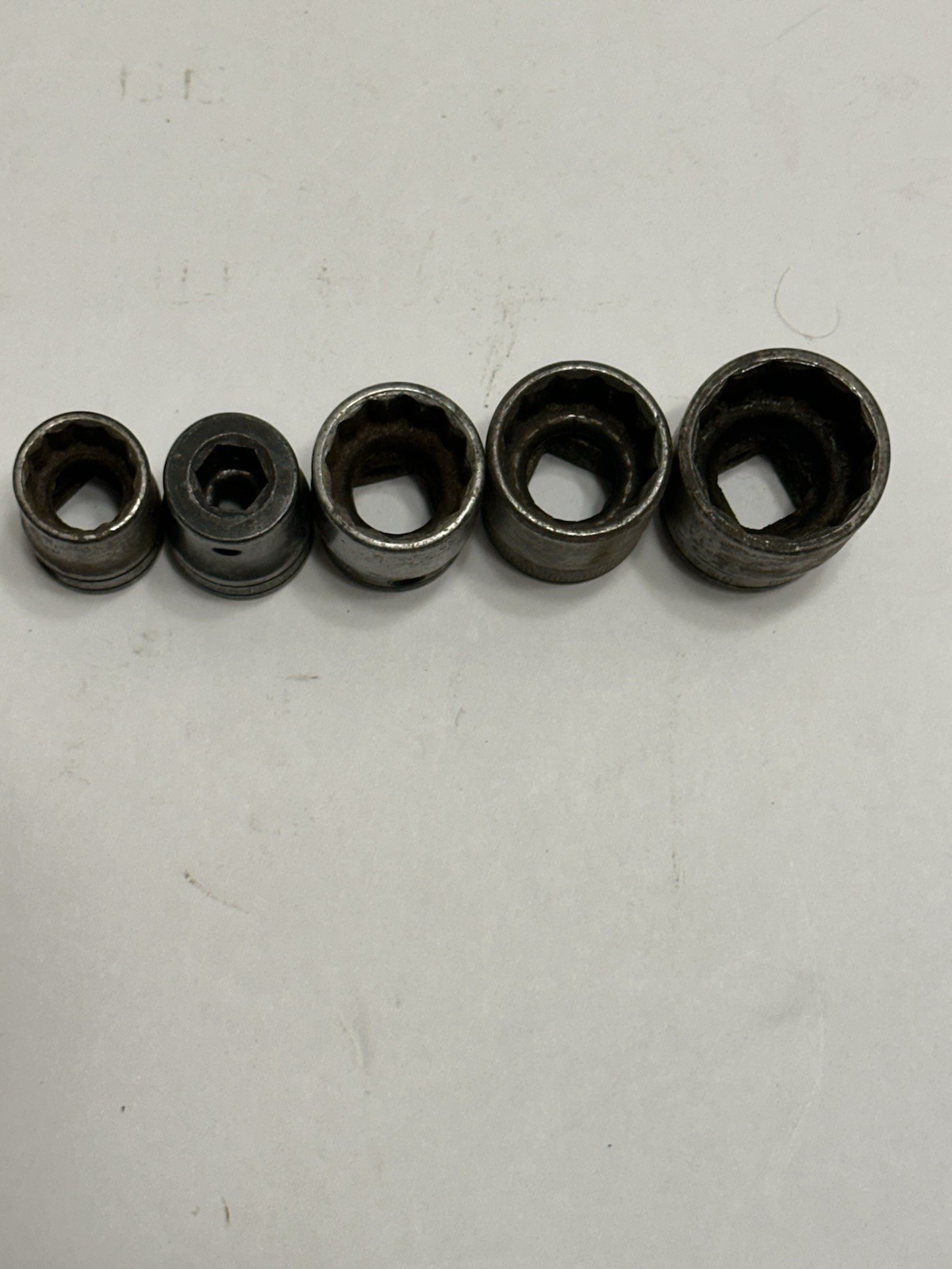Snap-on Mixed Lot of 5 various 1/2″ Drive Sockets 12pt