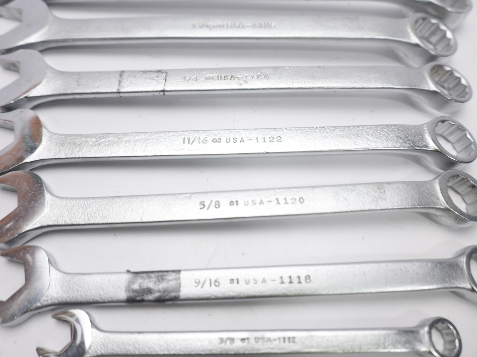 Wright Tools 8 pc SAE Combination Wrenches Set 3/8″ to 1″ Made in USA 1132