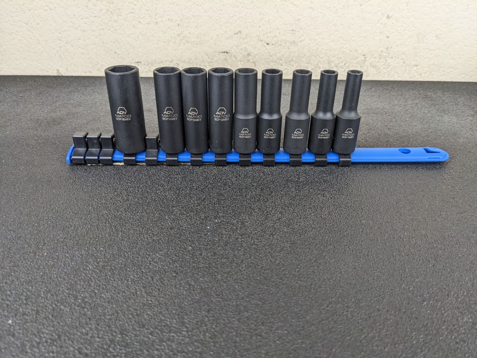 #bp109 Matco Tools NEW 3/8″ DRIVE METRIC 6 Pt DEEP IMPACT SOCKET SET