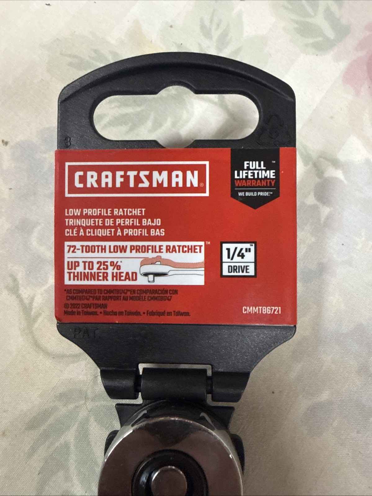 Craftsman, Brand New 1/4” Drive Ratchet. Cmmt86721