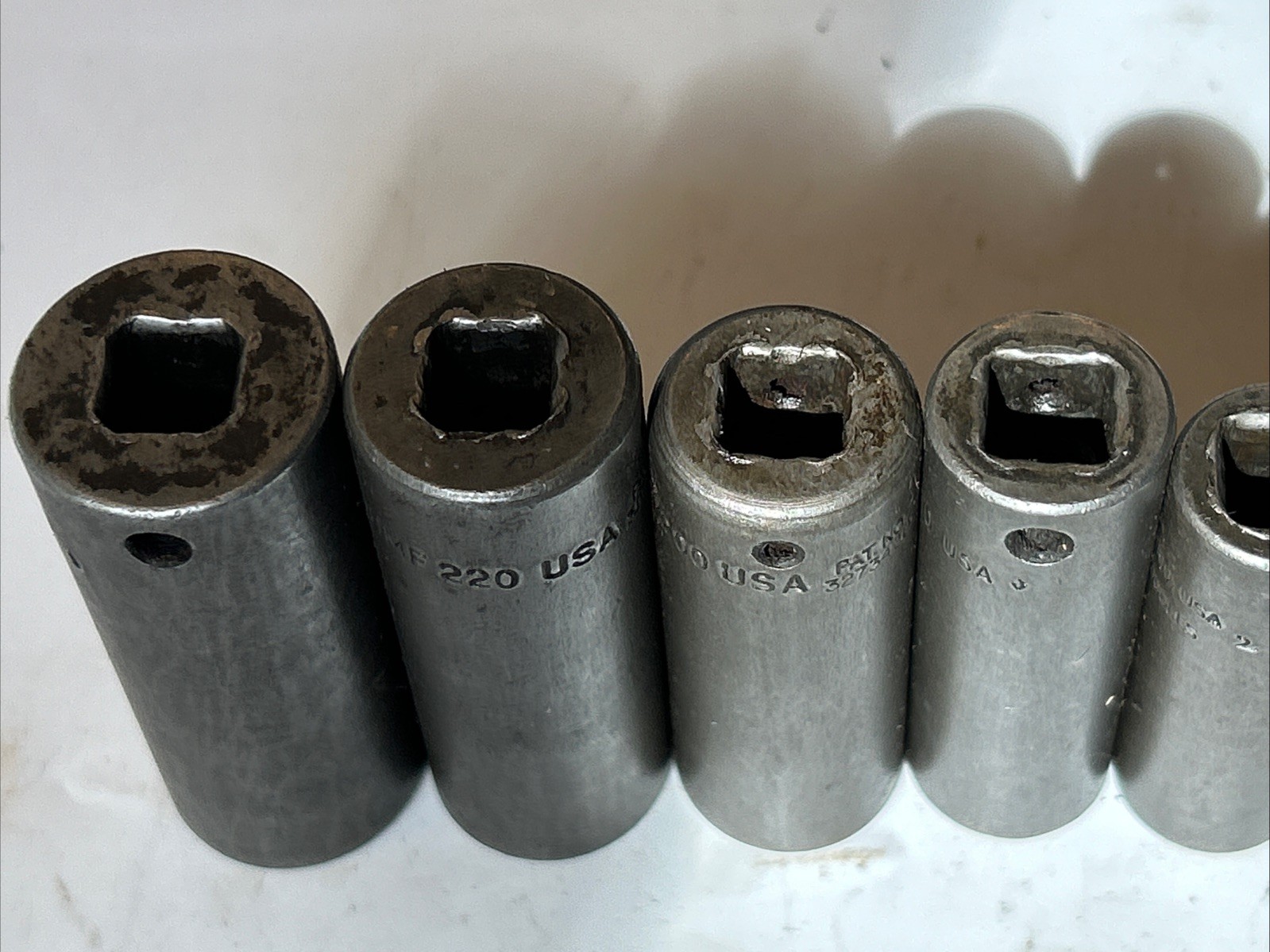 SNAP ON TOOLS 212SIMFYA 7pc 3/8 Dr 6pt SAE Deep Impact Socket Set 3/8″-3/4”