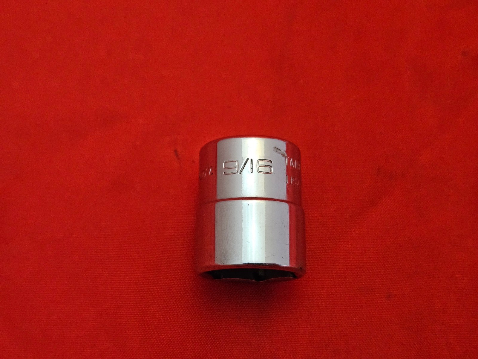 New Logo Snap-on TM18 1/4″ Drive 9/16″ 6 Point Shallow Socket USA SAE 3K