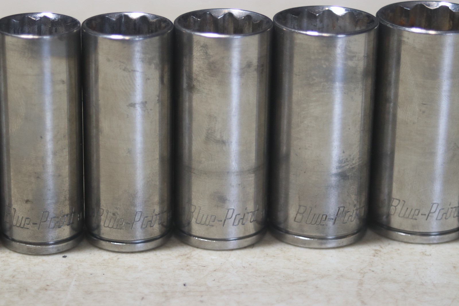 Blue Point BLPL 3/8 Inch Drive 12 Point Deep Socket Set 3/8 To 1 Inch 11 Pieces