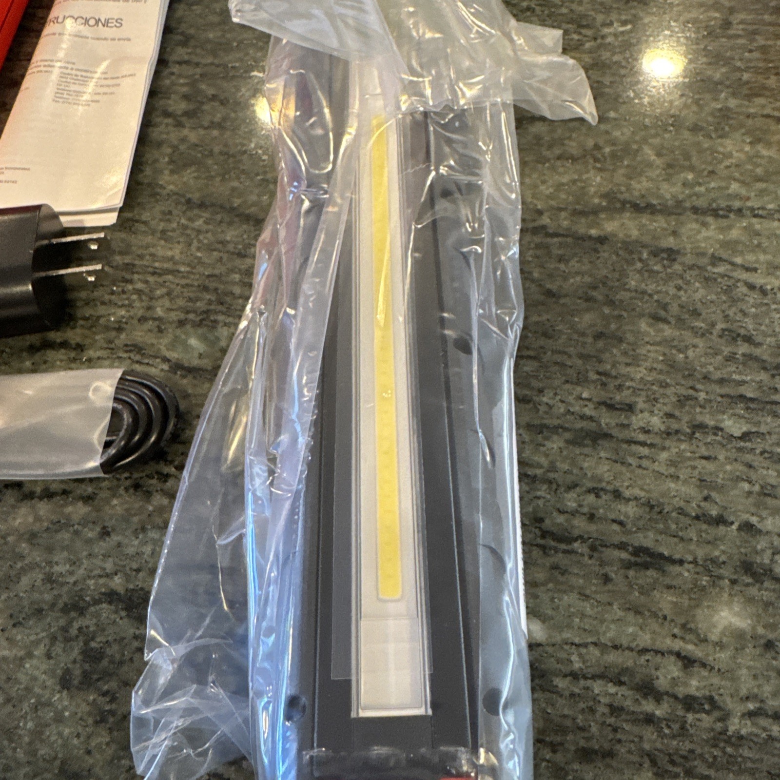 Snap on ecard062o dual sided flex light-rechargeable 600-800 lumens new