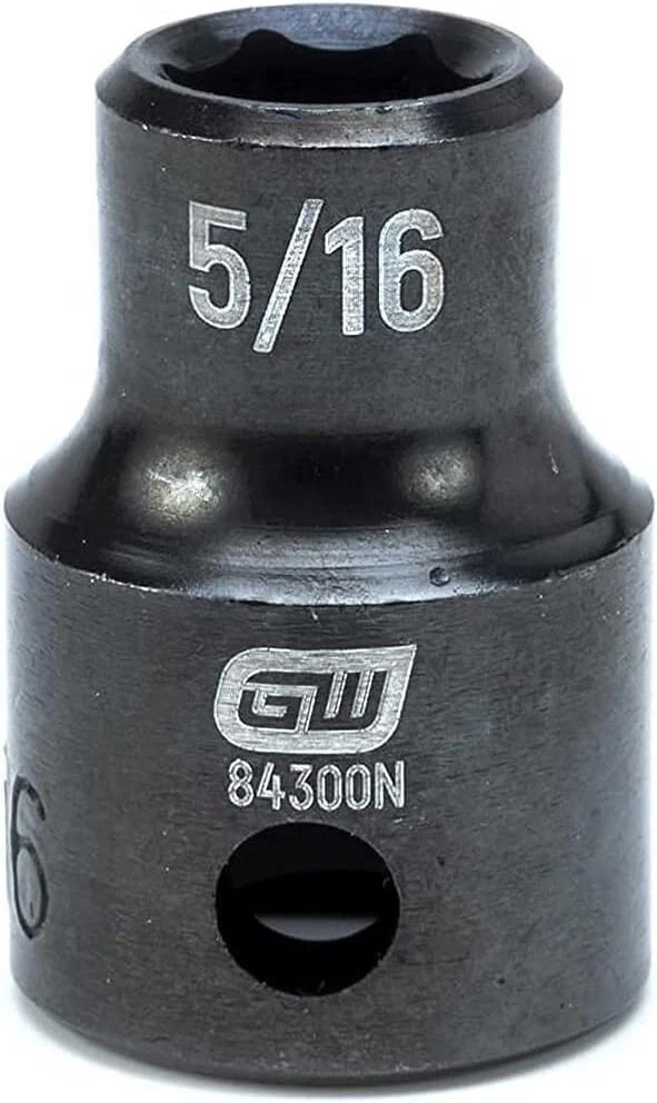 44 Pc. 3/8″ Drive 6 Point Standard & Deep Impact SAE/Metric Socket Set – 84916N