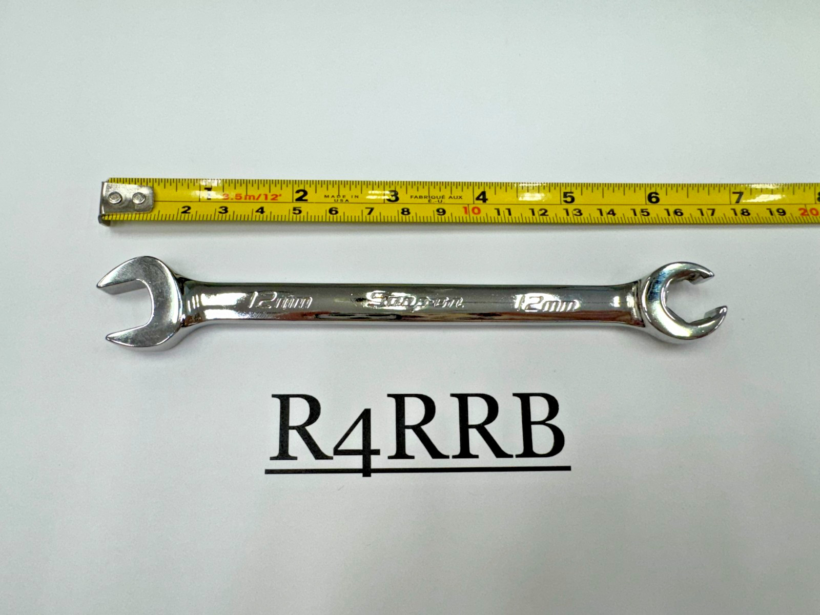 Snap-on Tools USA NEW 12mm Metric 6 Point Open End Flare Nut Wrench RXSM12B