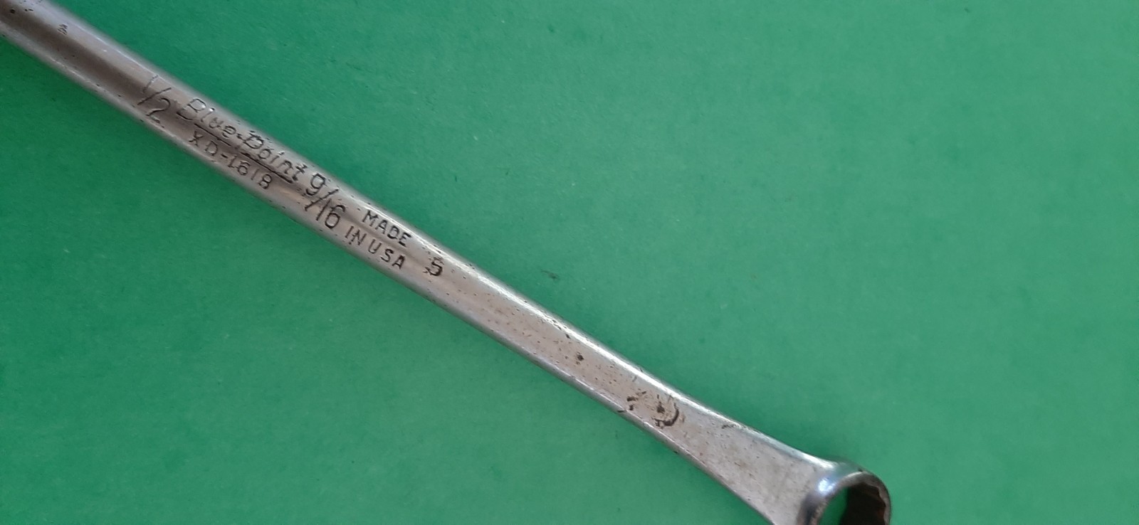Blue-Point Tools USA 1/2″ x 9/16″ XD-1618 Offset Round Handle Box-end Wrench 721