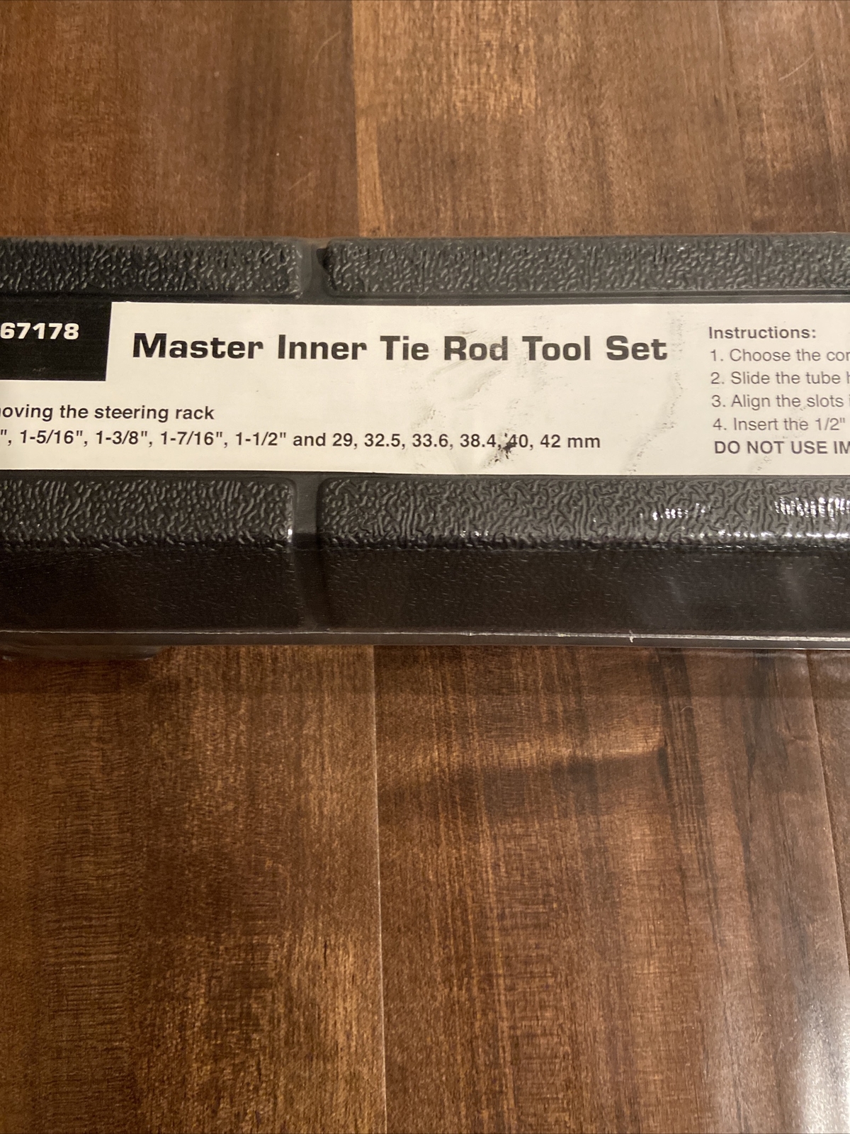 Evertough Master Inner Tie Rod Tool Set Model 67178 Brand New in Case, Unopened