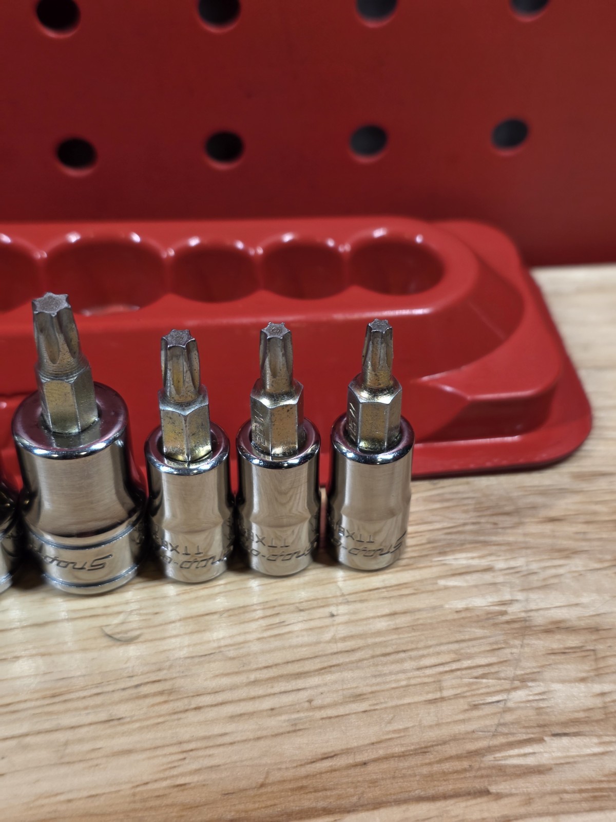 Snap-on 209EFTXBY 9-Piece Combo Drive HEAVY DUTY Removal Torx Bit Socket Set USA