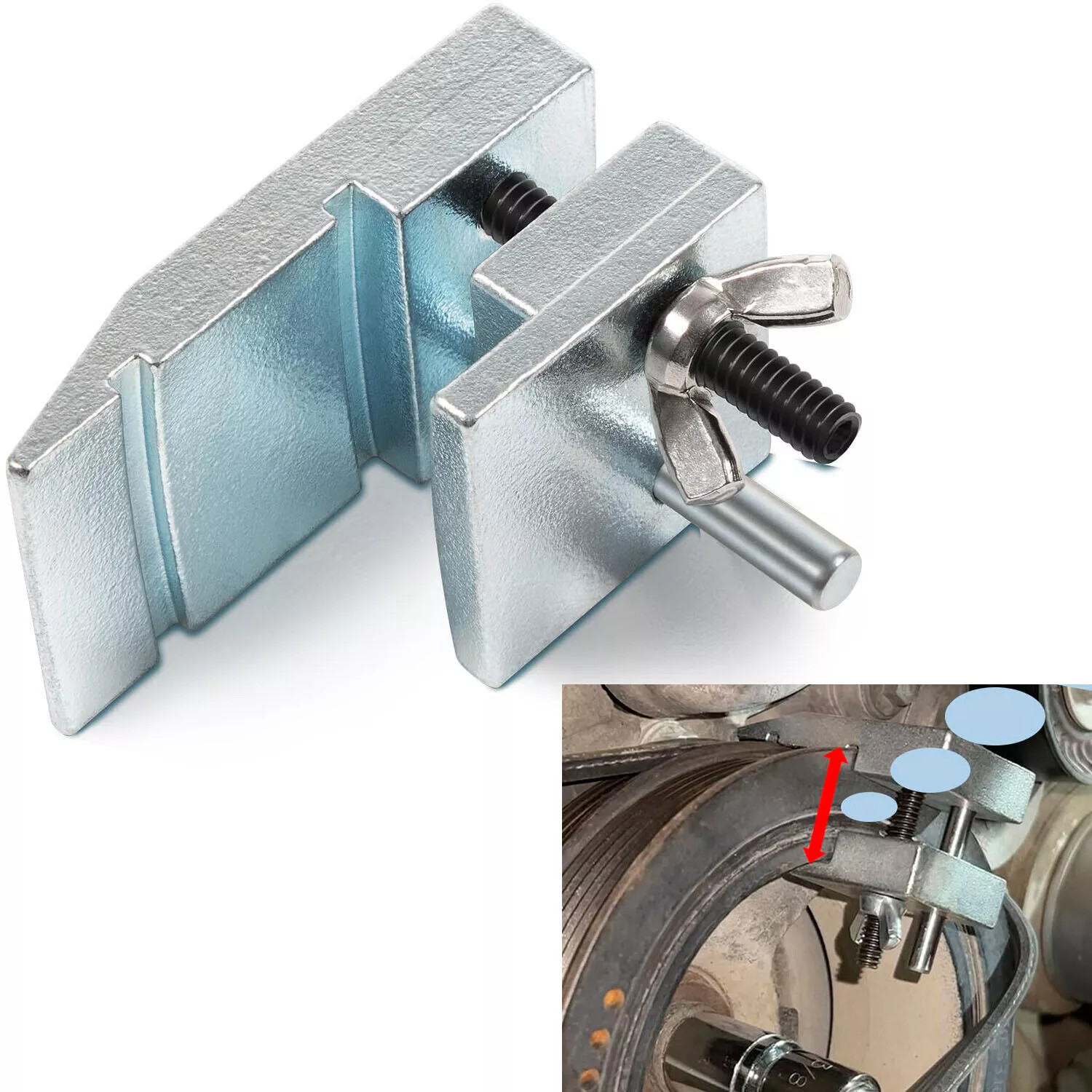 59350 STRETCH BELT INSTALLER TOOL FOR EXTRA DEEP DOUBLE PULLEYS