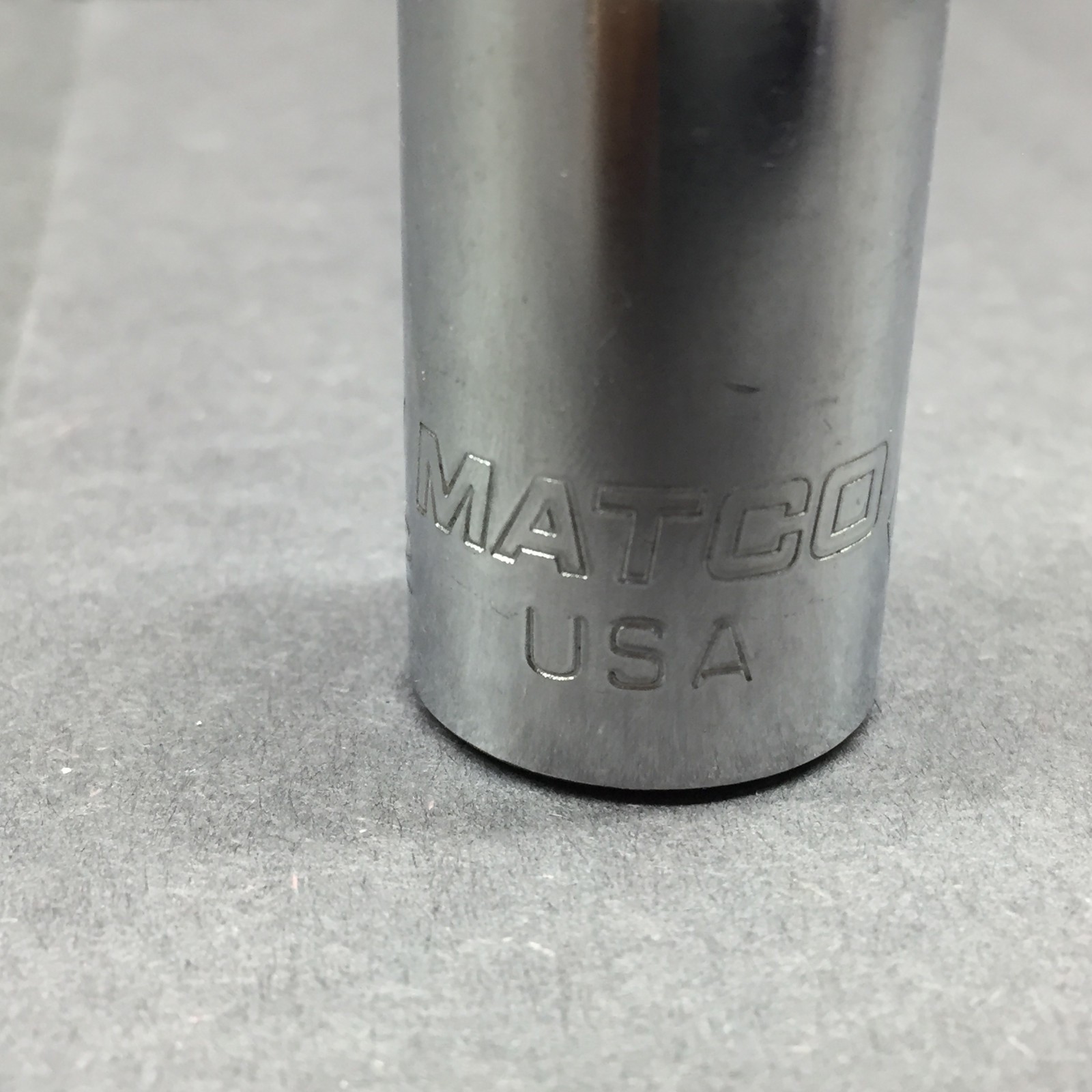 Matco 1/2″ Shallow Socket 3/8″ Drive 8 Point Double Square B168 USA