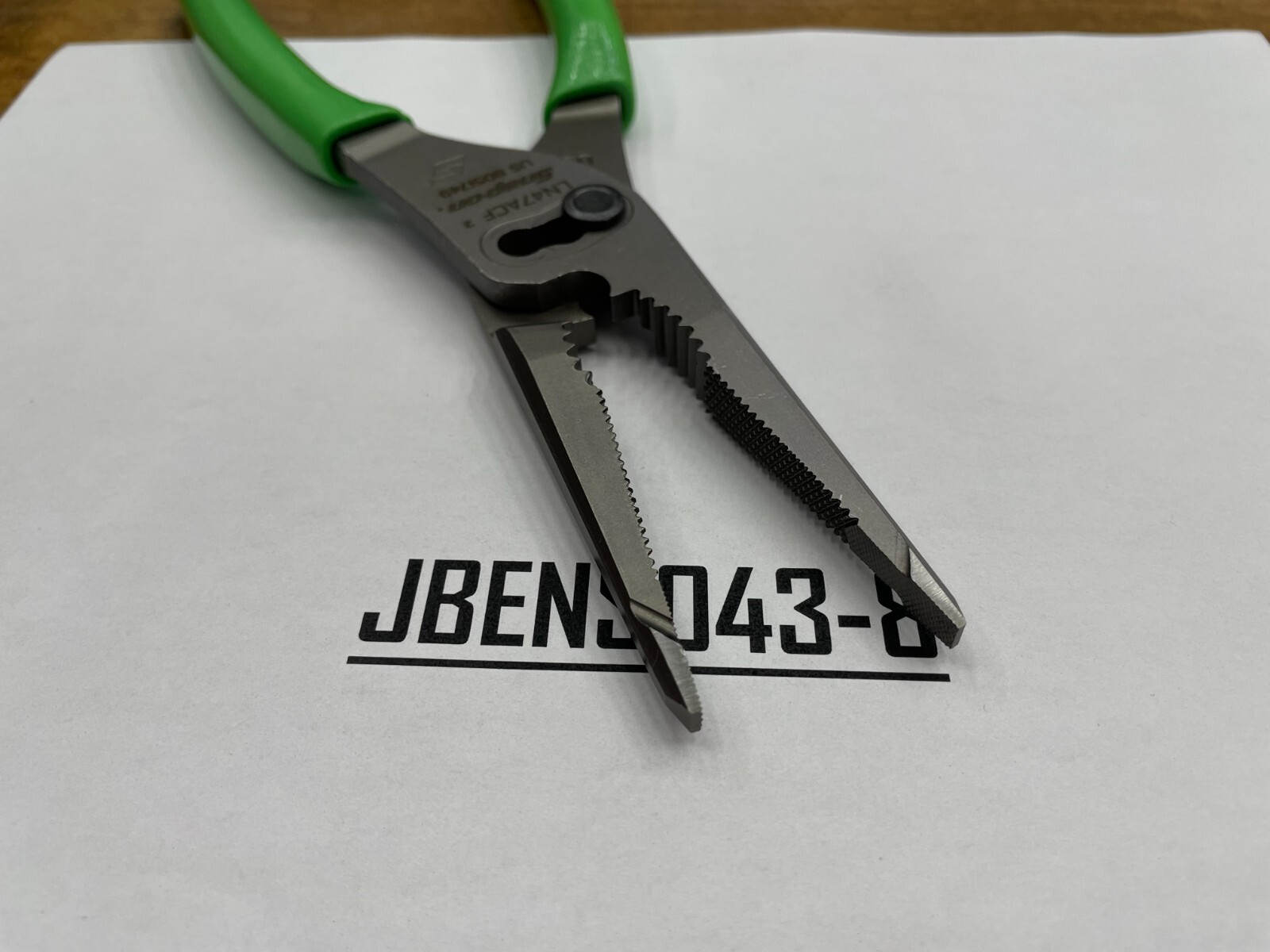 Snap-On Tools USA NEW GREEN 9″ Soft Grip Long Nose Slip Joint Pliers LN47ACFG