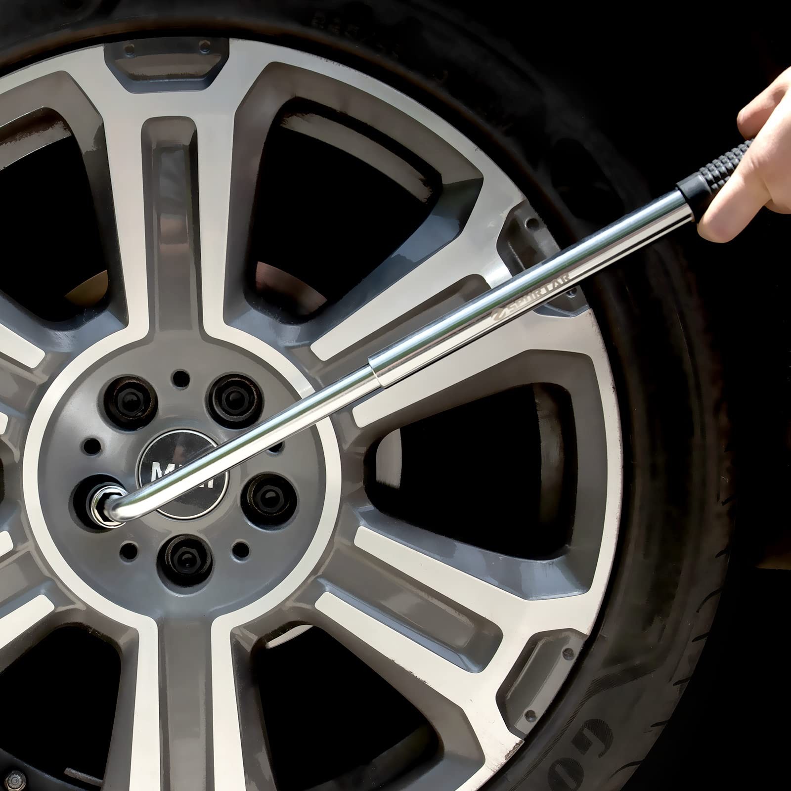 Telescoping Lug Wrench Extendable Wheel Brace Lug Nut Wrenchs Tire Repair Too…