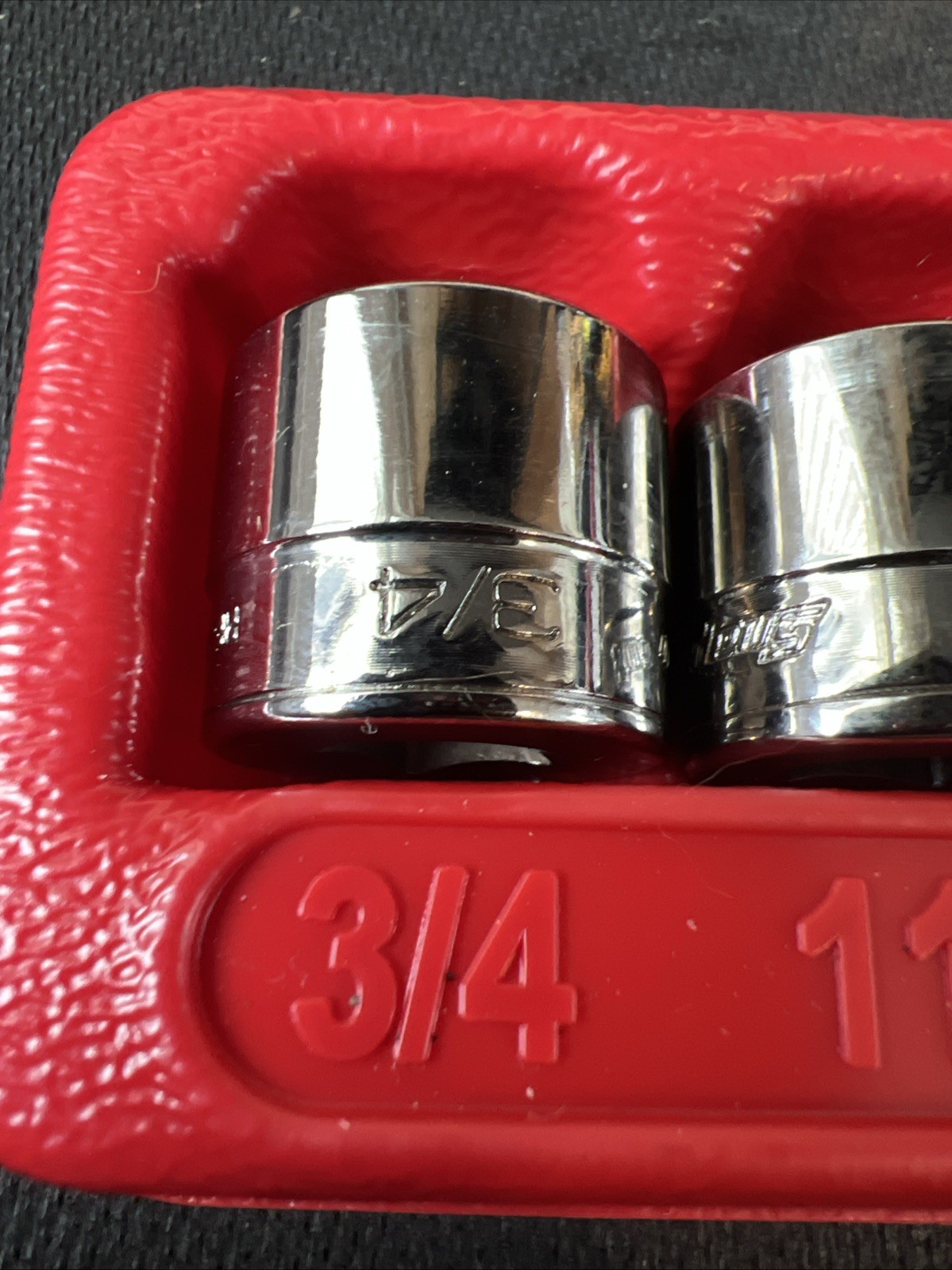 Snap On 9 Piece 3/8″ Drive SAE 12 Point Chrome Low Profile Socket Set 209RF⭐️