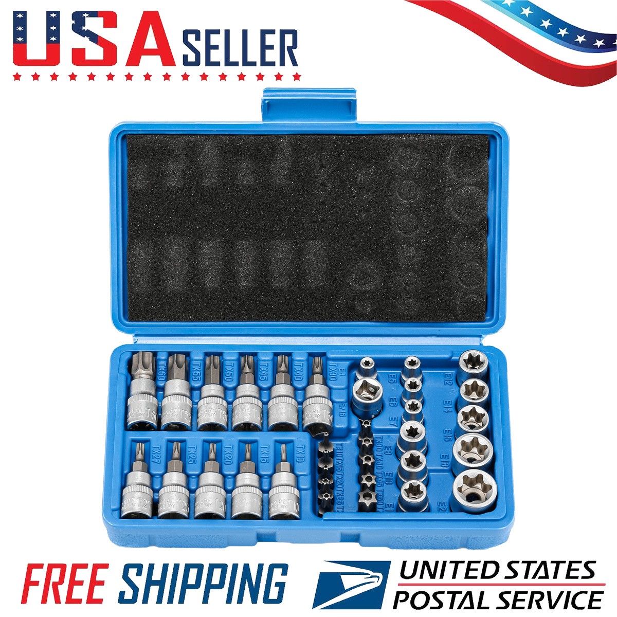Torx Bit Socket Handheld Tool 3/8″ 3/8 Drive Male Female For Car NEW 3/8″MDrive