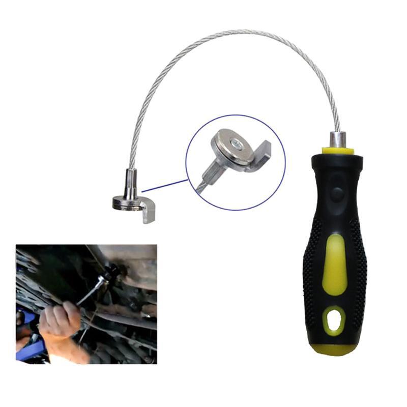 Magnetic Oil Drain Plug Remover Strong Tool Wrench Anti Scald Pan-screw Sleeve