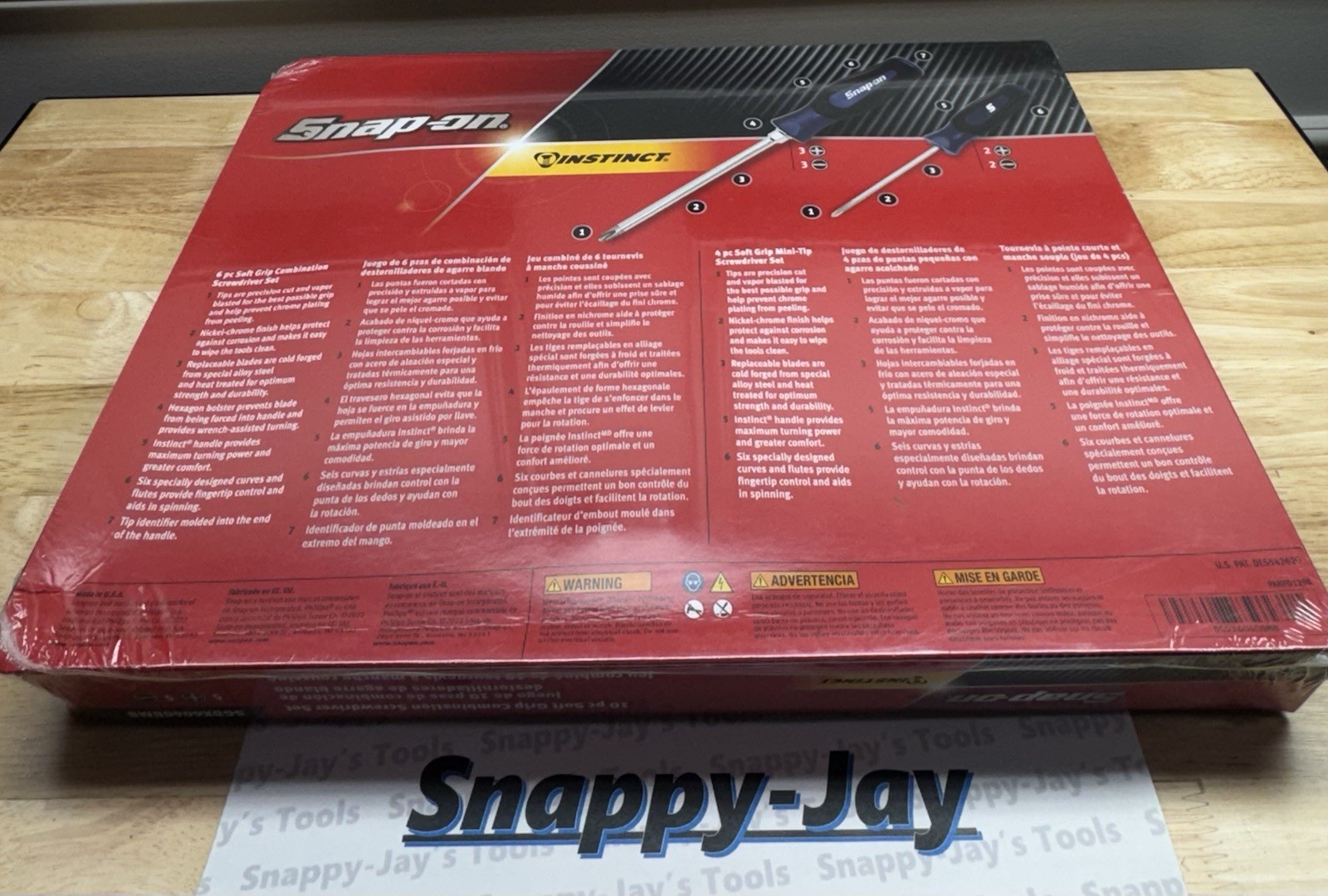 Snap-on Tools USA NEW 10pc BLUE Phillips & Flat Head Screwdriver Set SGDX6040BMB
