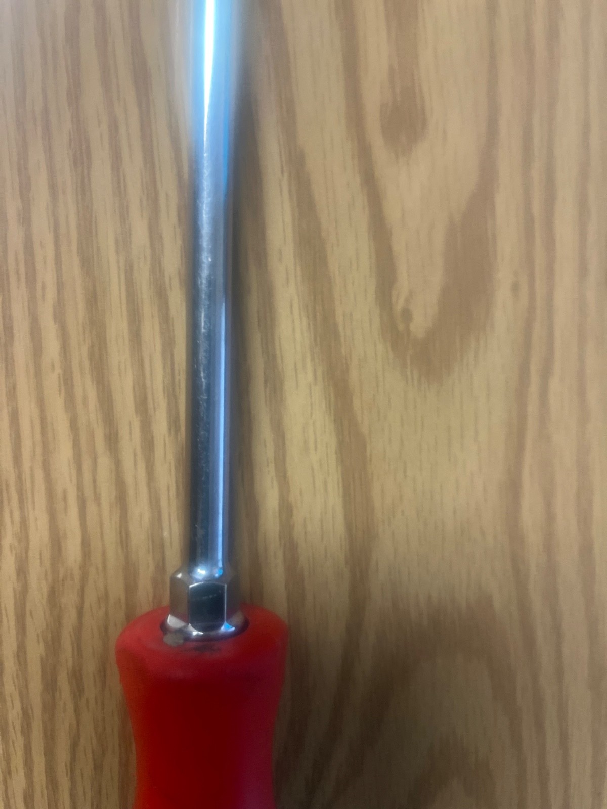 SNAP ON SHD4 -RED/GRAY COMFORT GRIP HANDLE 1/4 FLAT BLADE 8.75″ LONG LOT#56