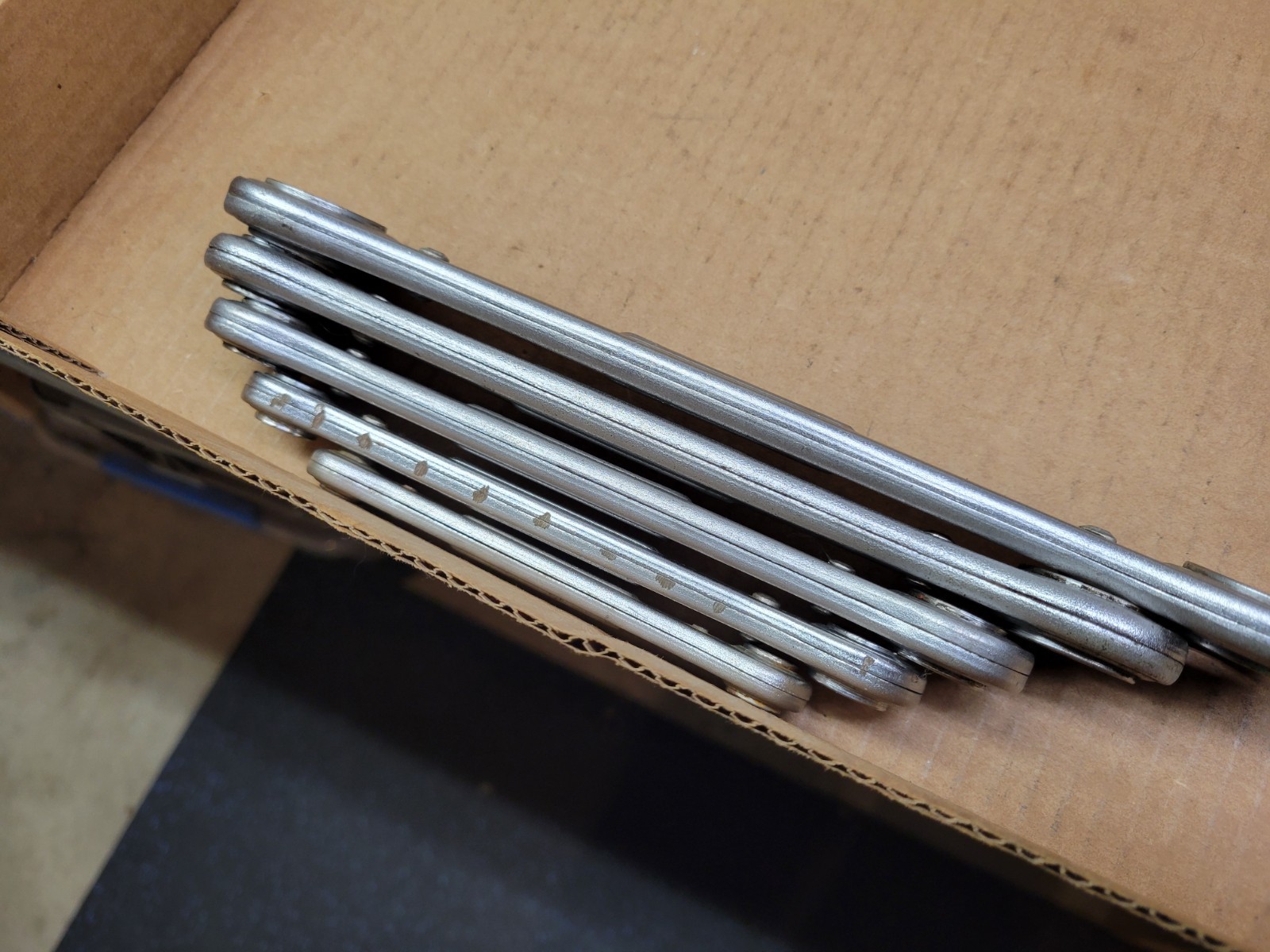 Vintage Craftsman USA 5-Piece ratcheting Box End Wrench Set