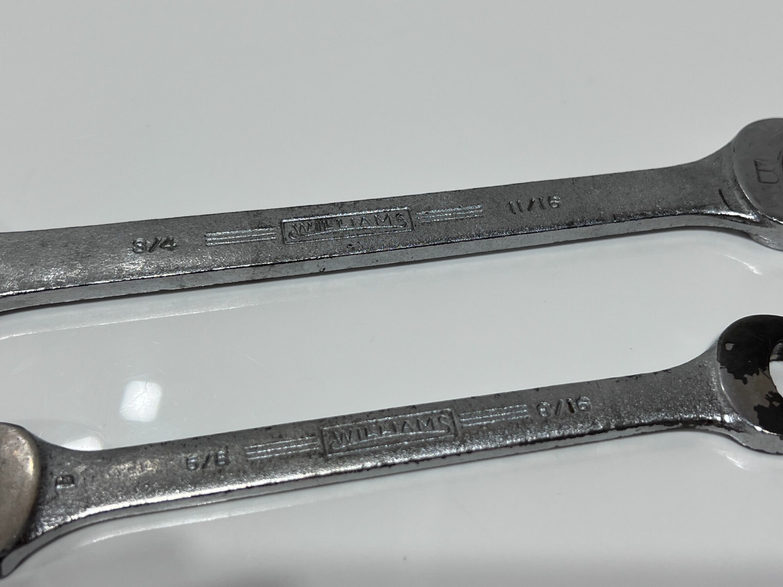 Williams Tools USA 2pc Superrench SAE Double End Wrench Lot – 1029B, 1727