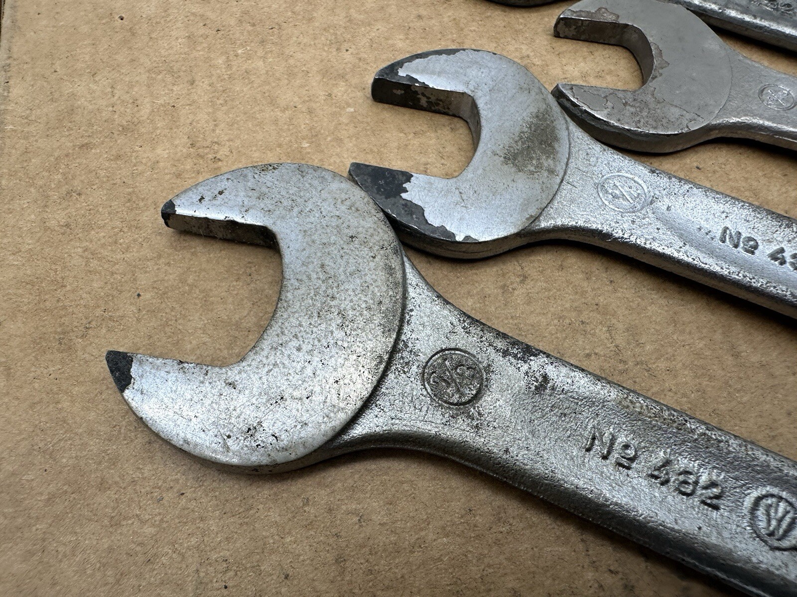 Vintage Walter Germany 432 Toolkit Open End wrench Set Lot 4 SAE 19/32-7/8