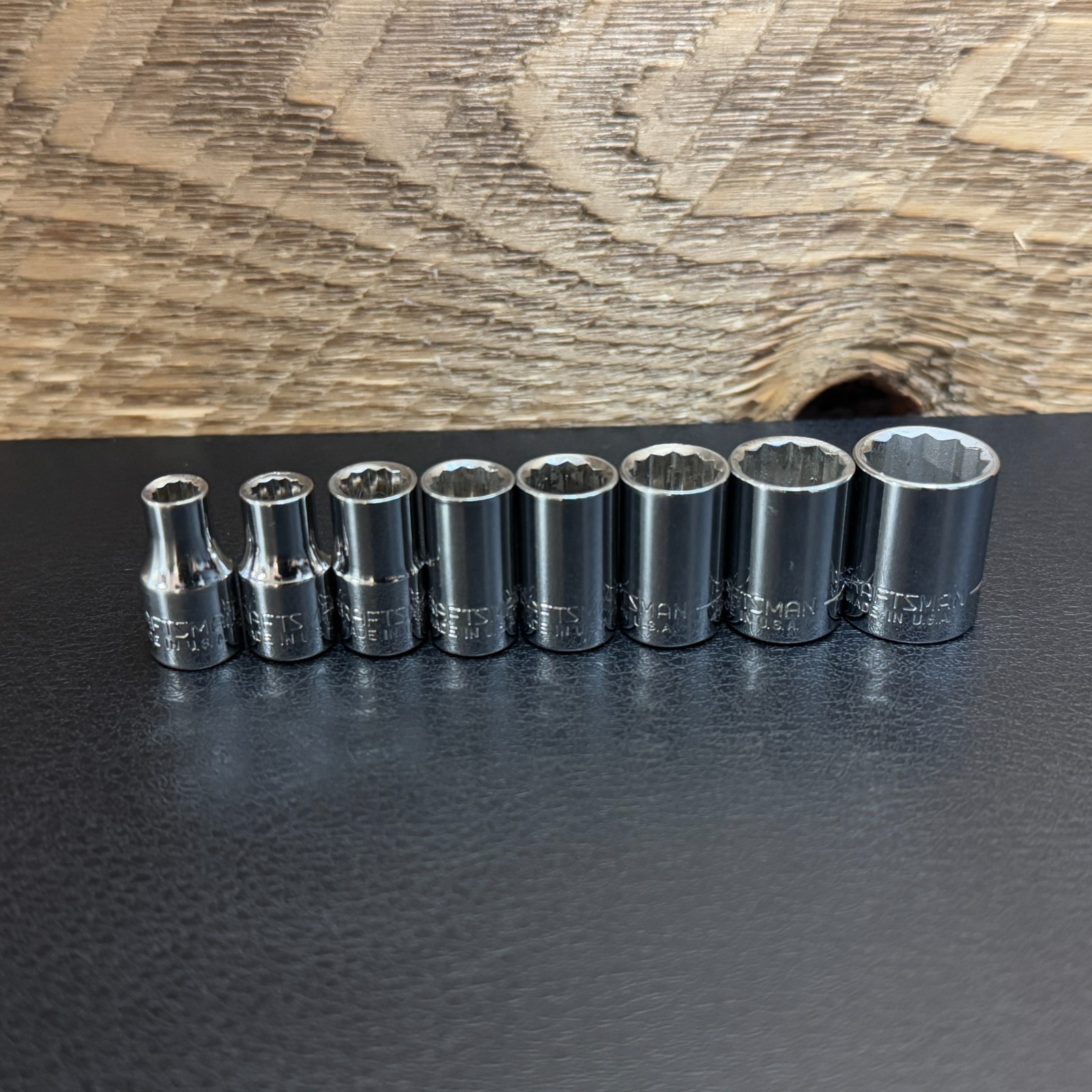 Craftsman USA 1/4 Drive SAE Socket Set 8pc 3/16-1/2 (less 1/4) 12PT -G- Series