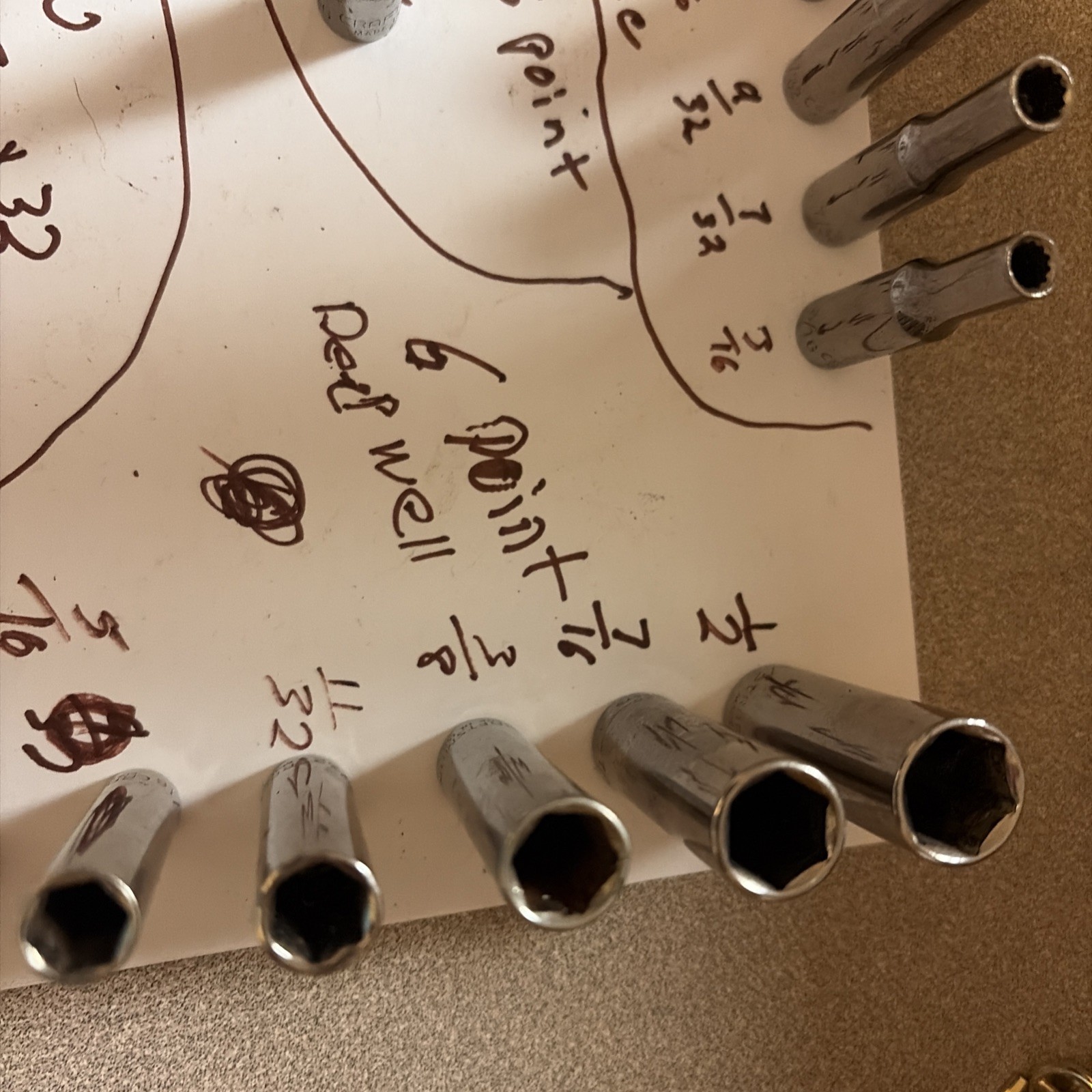 Craftsman Socket Lot Of 70. 1/4 dr -metric- SAE-Std-Deepwell