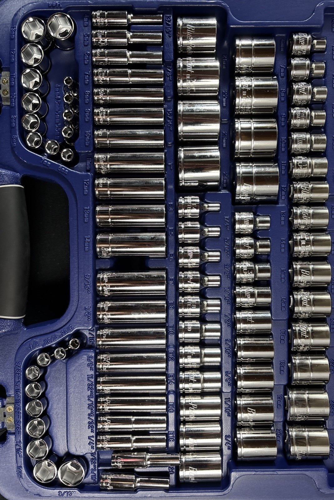 Blue Point BLPGSSC155 155 pc Combination Drive SAE / Metric General Service Set