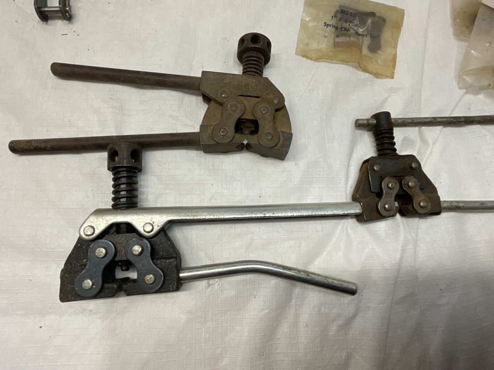 HUGE LOt Motorcycle Chain Breaker Tools and links, Farm machinery