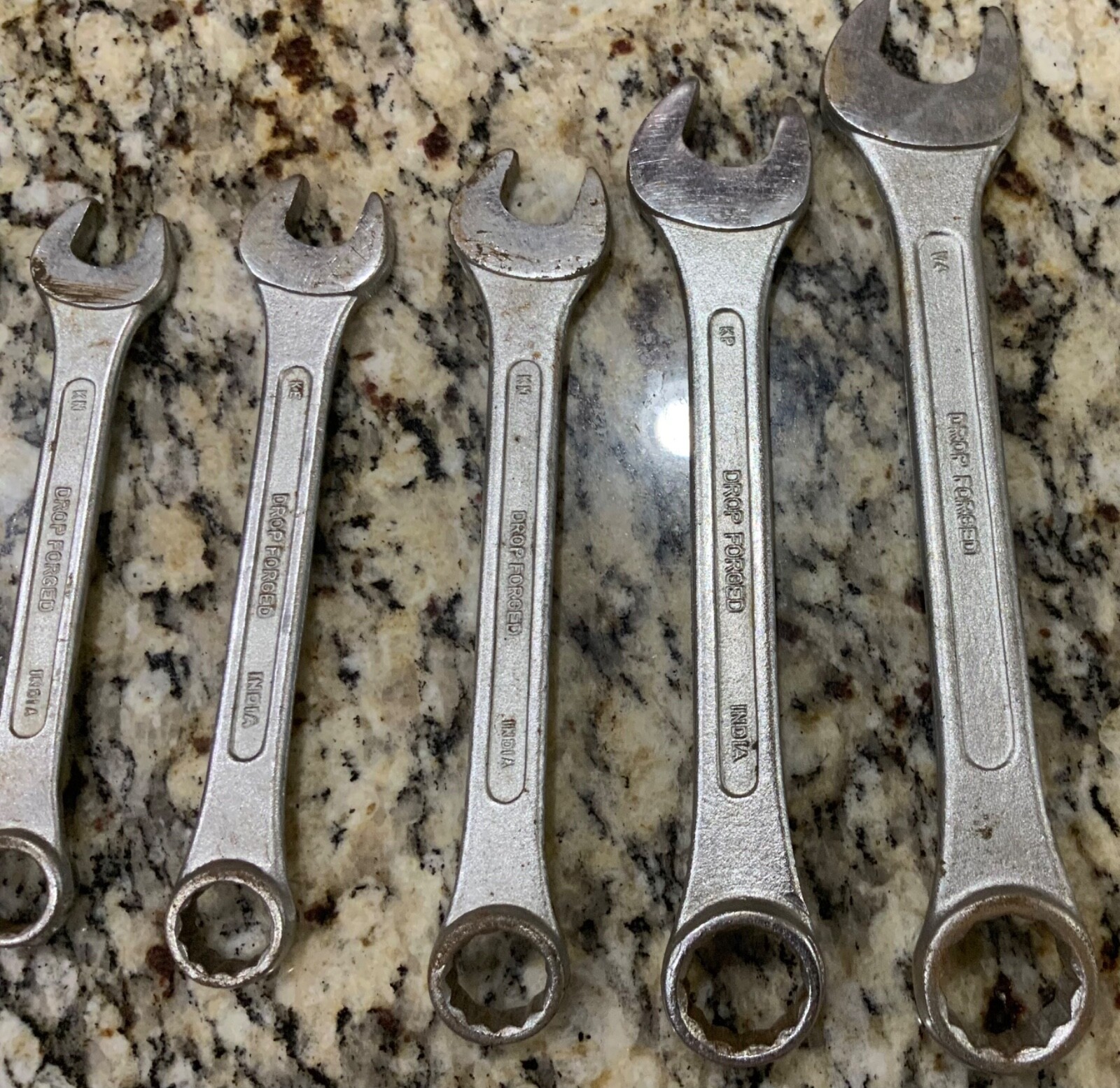 Gedore 8 Piece No. 14 12 Pt. Combination Metric Wrench Set Vintage Drop Forged