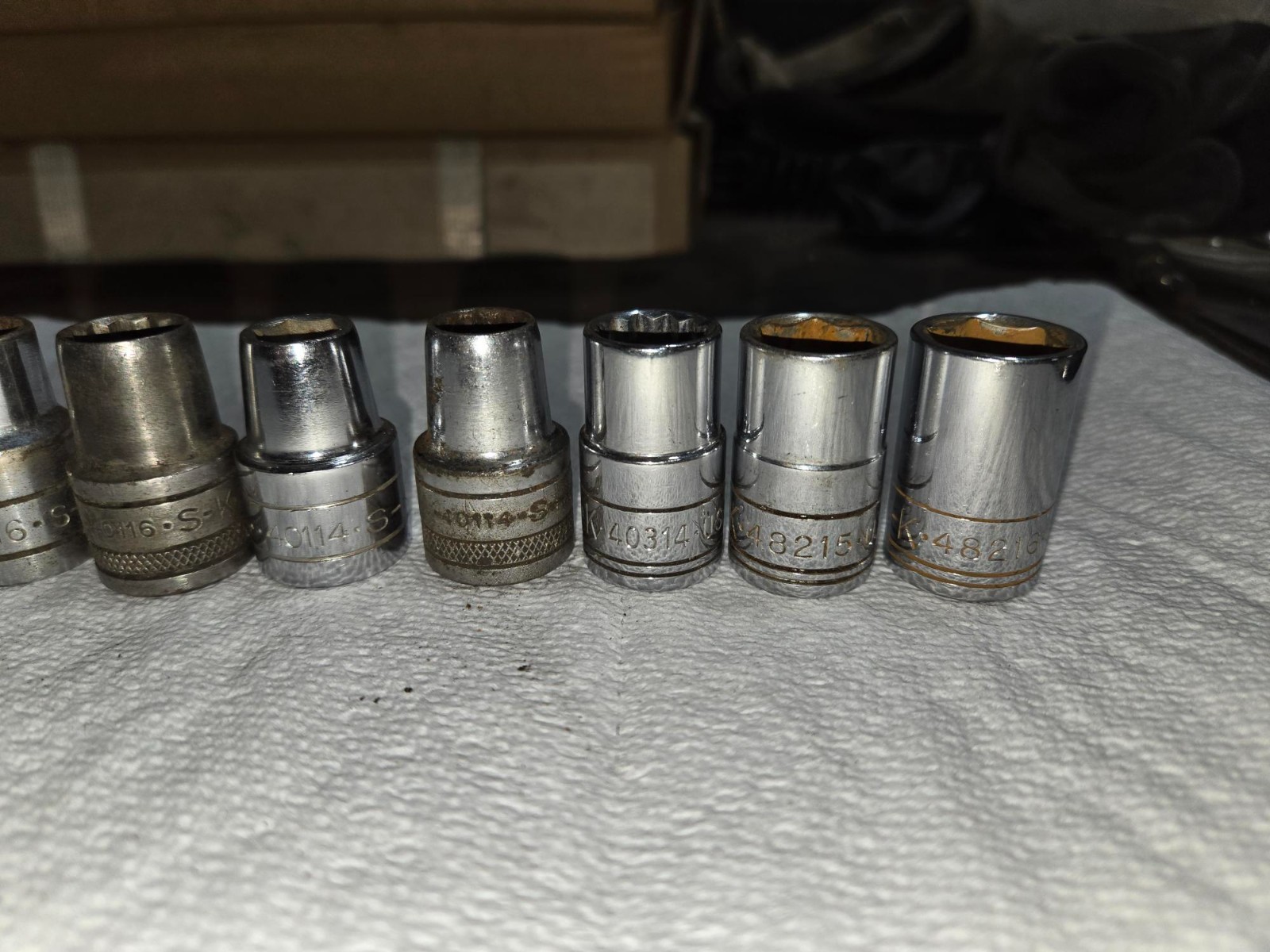 SK Socket Lot Standard & Metric 12 pieces