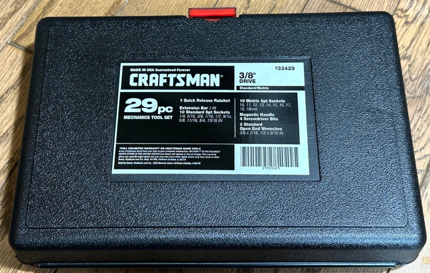 Craftsman Tools CASE ONLY 3/8″ Drive Metric SAE Socket Ratchet Set Storage Tray