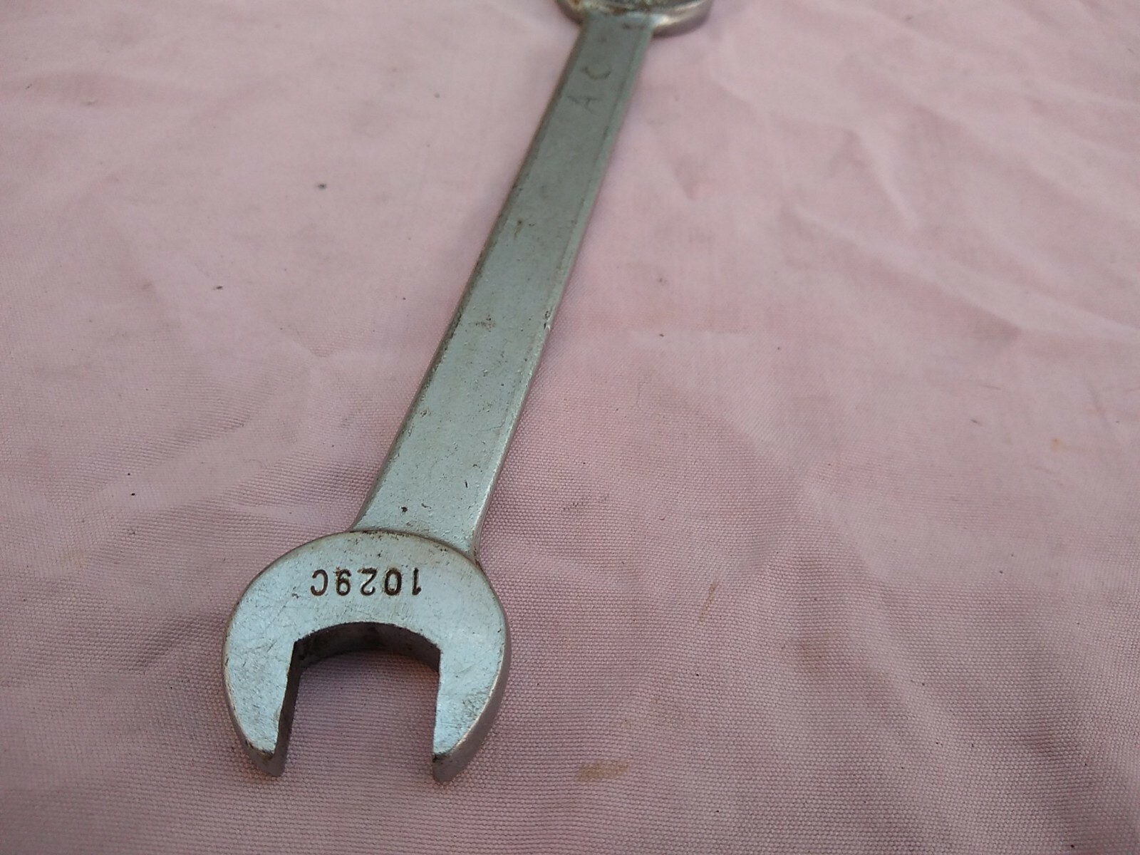 Vintage Indestro Super Brand 11/16 x 13/16 Open End Wrench 1029C