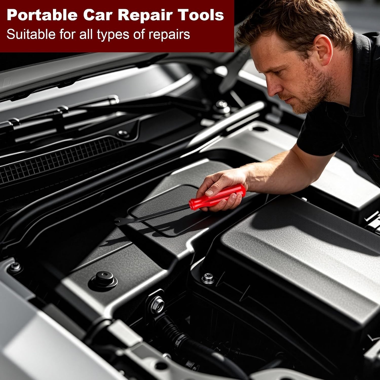 8 Pcs Auto Trim Removal Tool Kit Plastic Pry Tool & Clip Remover Pliers for C…
