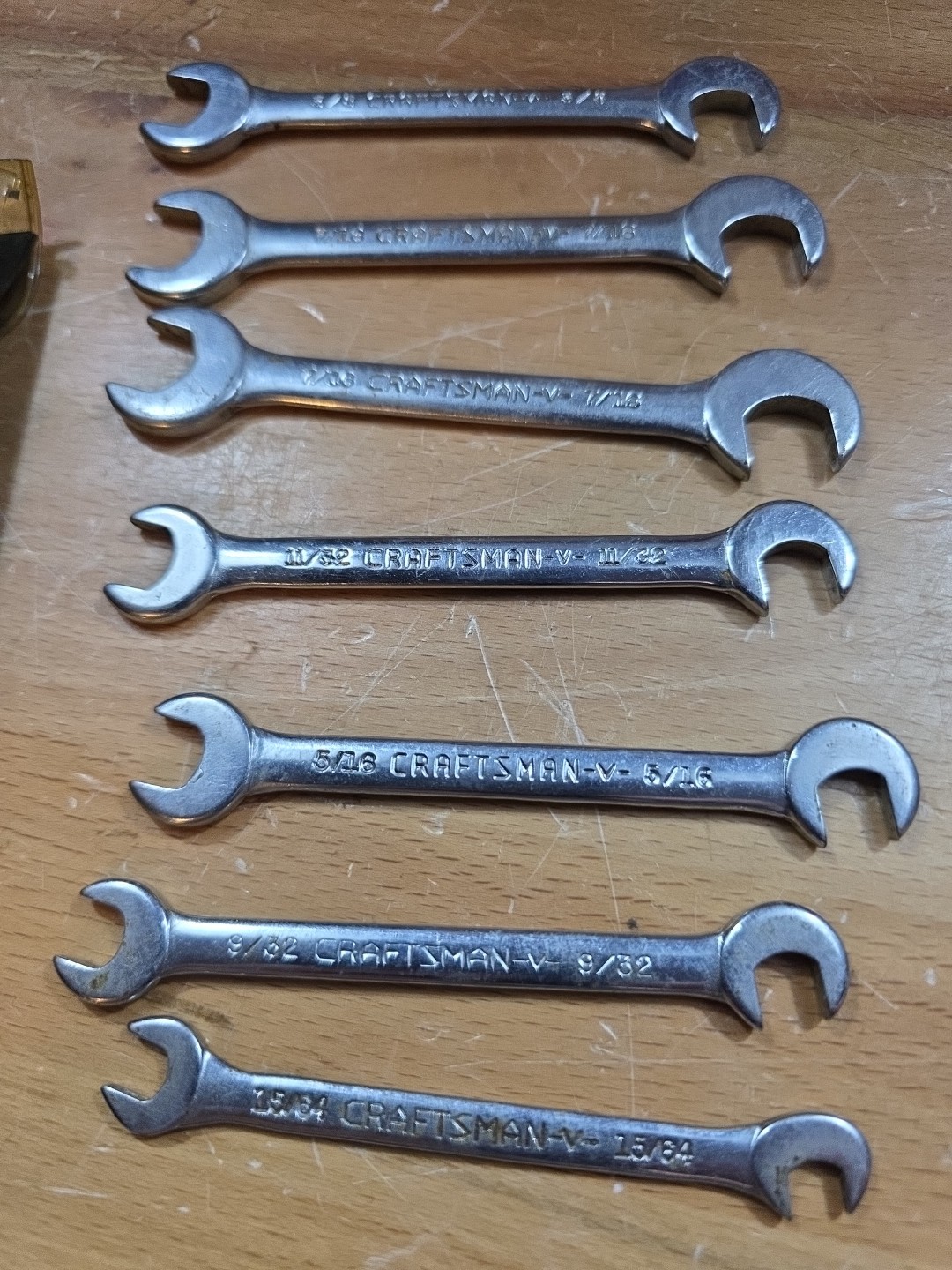 Sears Craftsman Tools USA 8 Piece Open-End 4 Way Offset Ignition Wrench Set 4306