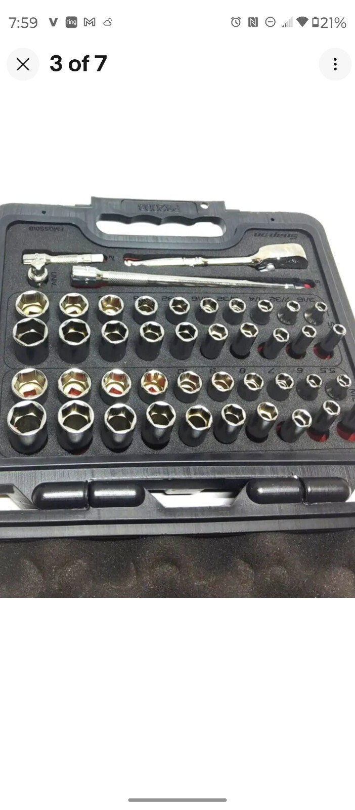 Snap-on™ BRAND NEW 1/4″ MASTER 44-pc 144TMPBFR METRIC/SAE Gen Svc Foam Set $1165