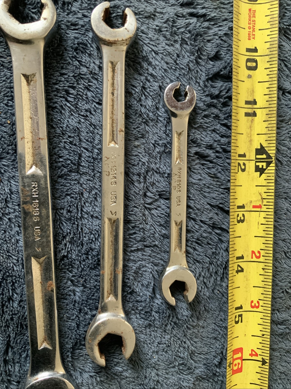 Snap On Double Flare Nut End Wrench Set, 5pc…Sae…..older Style…..see Pics….b