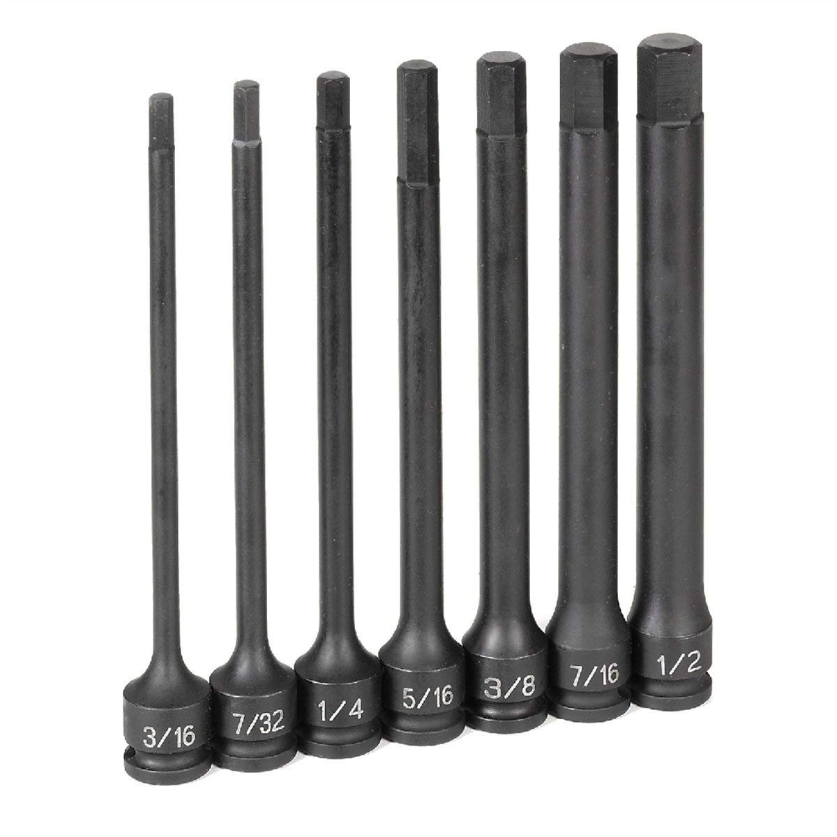 Hex Driver Socket Set 1/2″ Drive, 12-Piece, Grey Finish, Durable Tool Kit