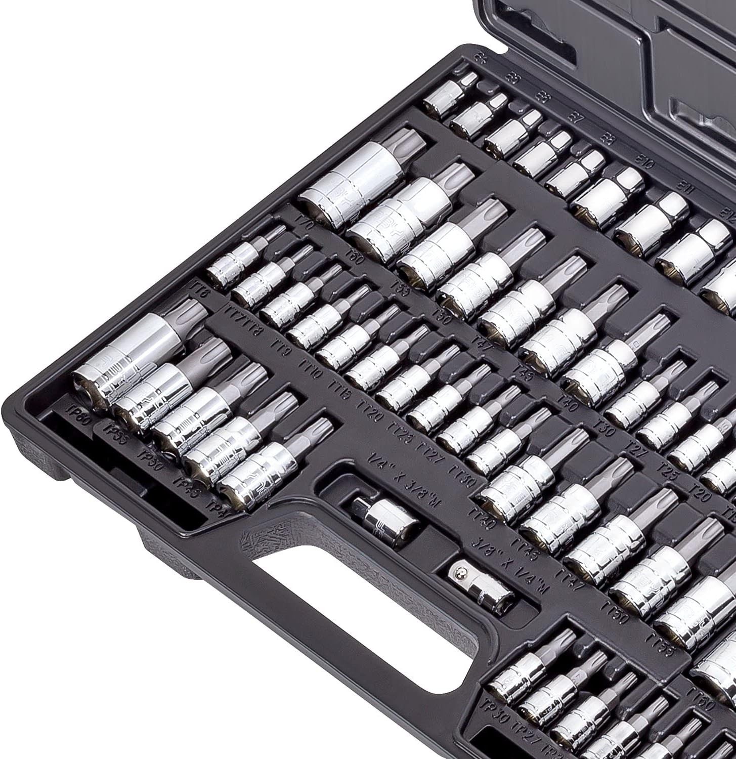 Genuine Licensed 62-Piece Torx Master Bit Socket Set with Corrosion Resistance