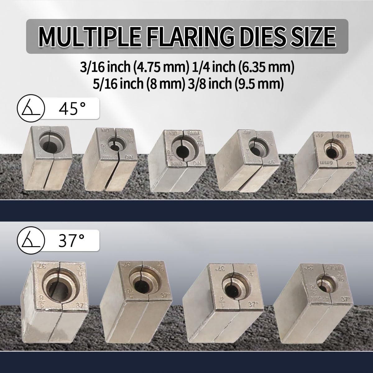 Comprehensive Brake Line Flaring Tool Kit for Leak-Free 37 & 45 Degree Flares