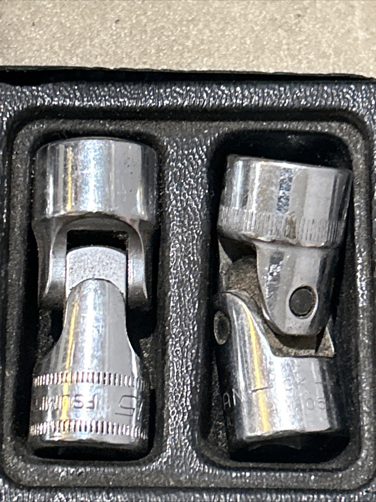 🇺🇸 Snap On Tools Swivel 3/8″ DR Universal Socket Set Lot Metric Wobble 6PT