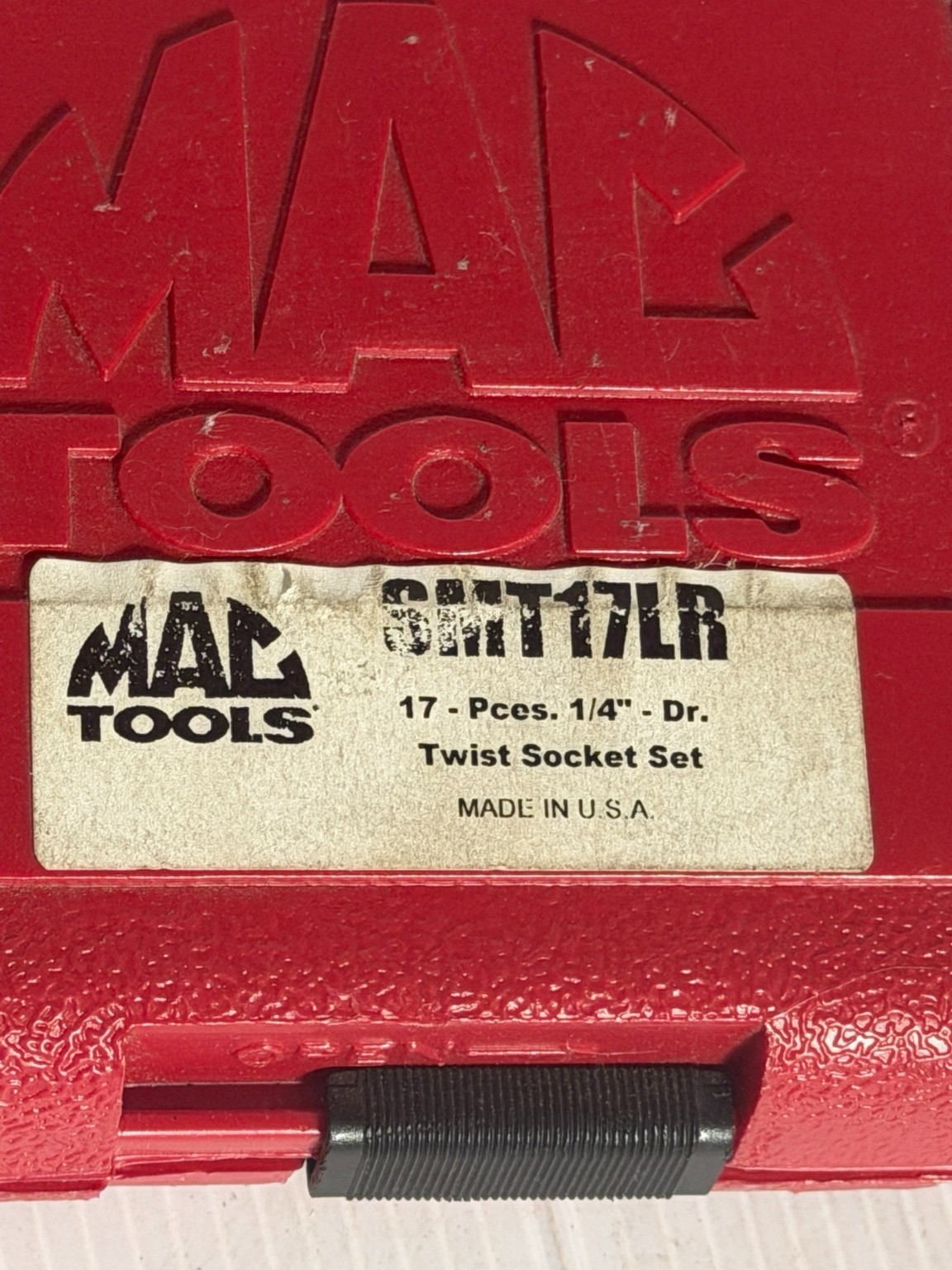 Mac Tools SMT17LR 17-Piece 1/4″ Drive Twist Socket Set – Made in USA For sale i