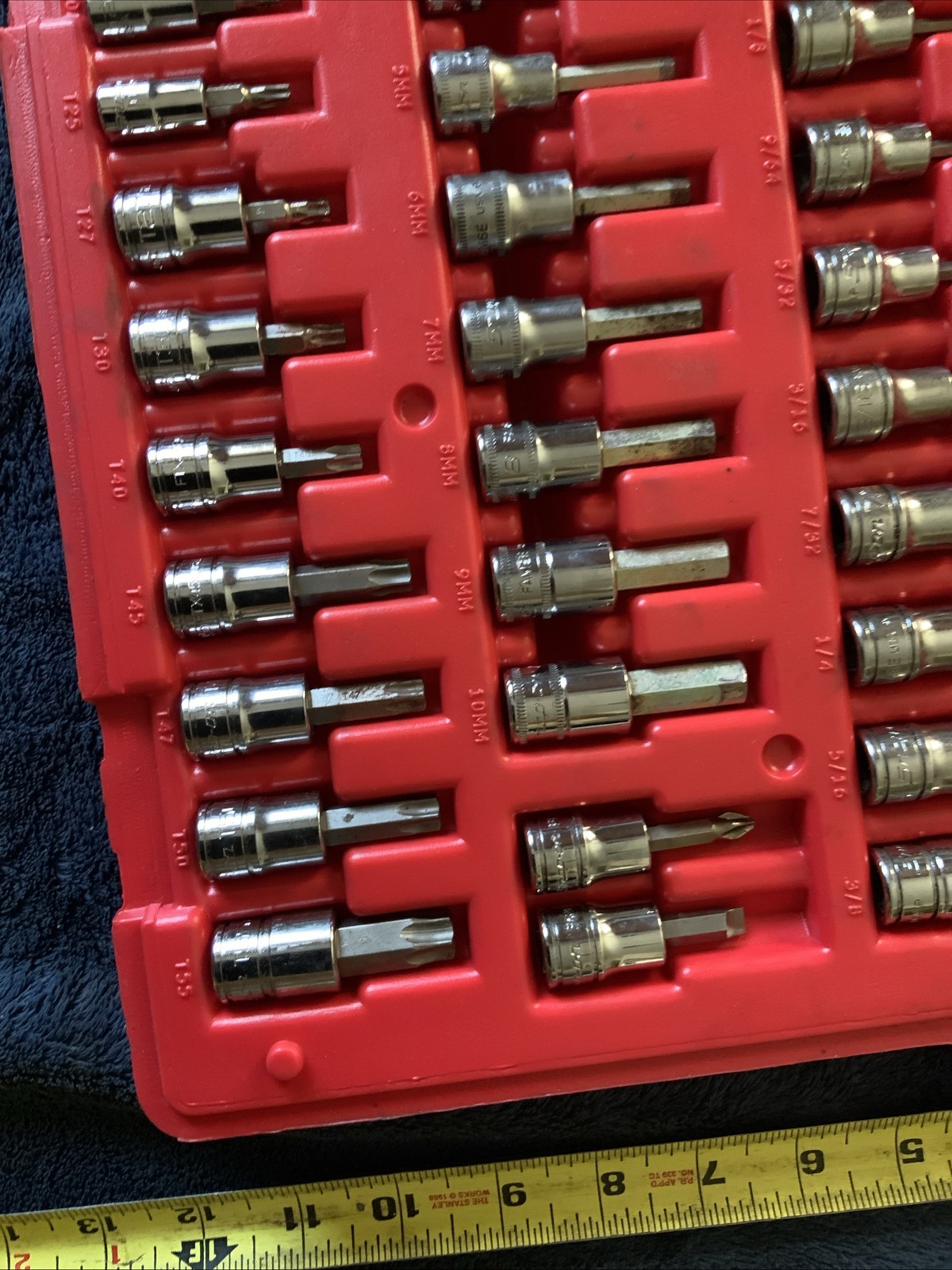 Snap On 36pc Torx And Hex Bit Socket Set….3/8 And 1/4” Drives…..