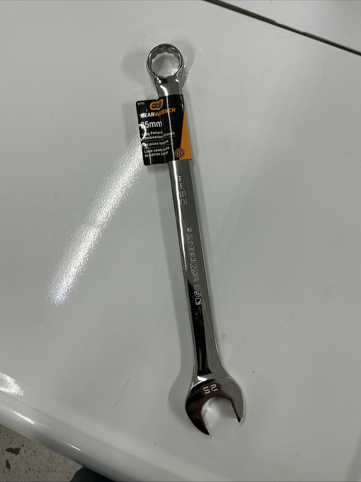 GEARWRENCH 81751 25 MM 12 POINT LONG PATTERN COMBINATION WRENCH